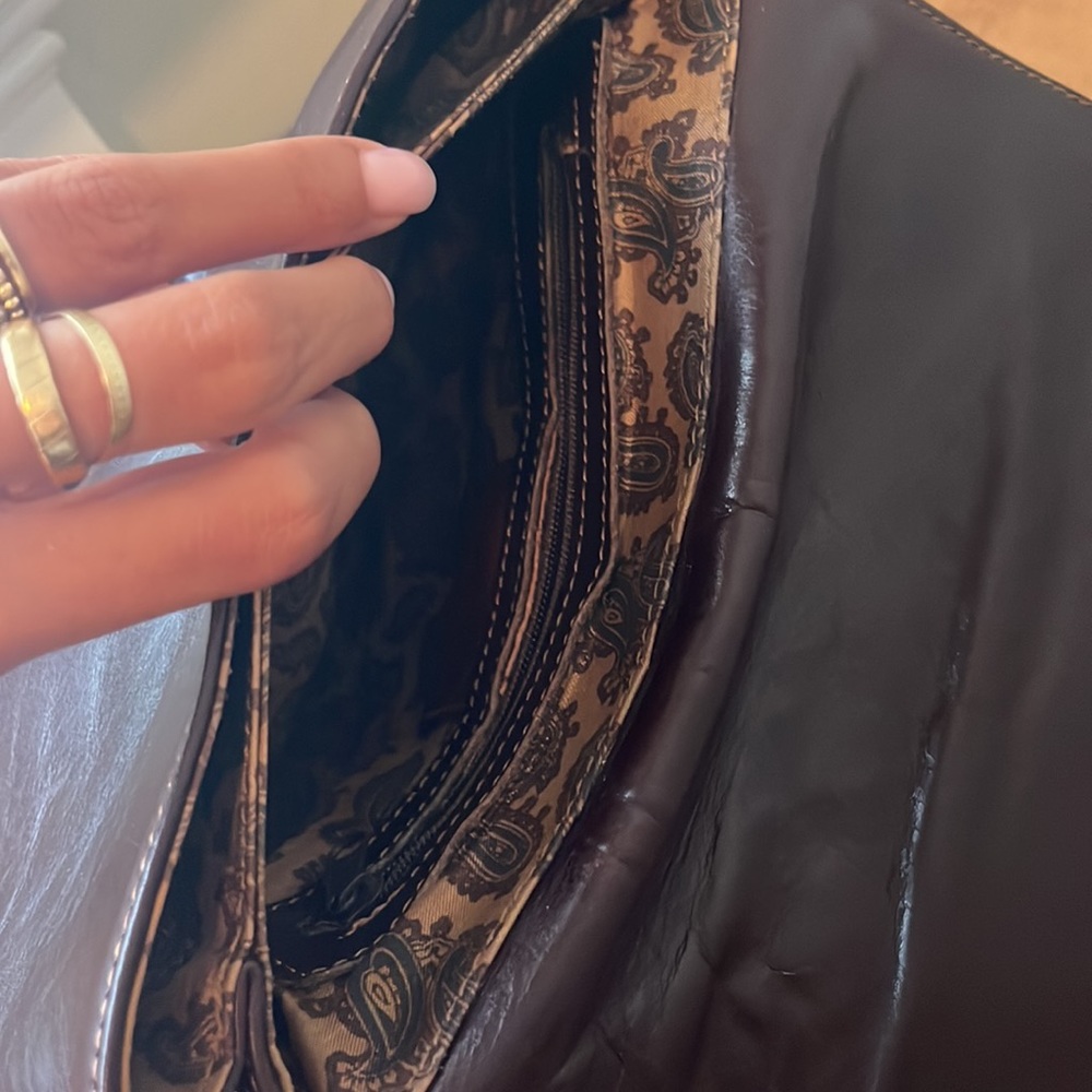 Italian brown leather bag - Picture 4 of 7